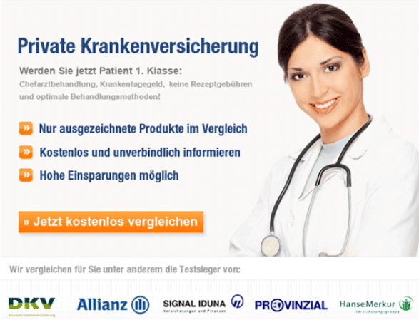 Private Krankenversicherung - Werden Sie jetzt Patient 1. Klasse