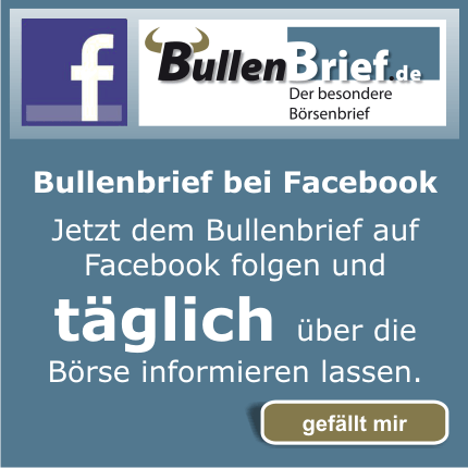 Der Börsenbrief "Bullenbrief" auf Fecebook mit täglichen Börsenberichten zum DAX - jetzt Fan von Bullenbrief bei Facebook werden!